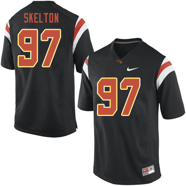 Men #97 Alexander Skelton Oregon State Beavers College Football Jerseys Sale-Black